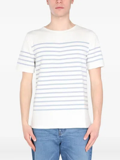 Saint James Striped T-shirt In White