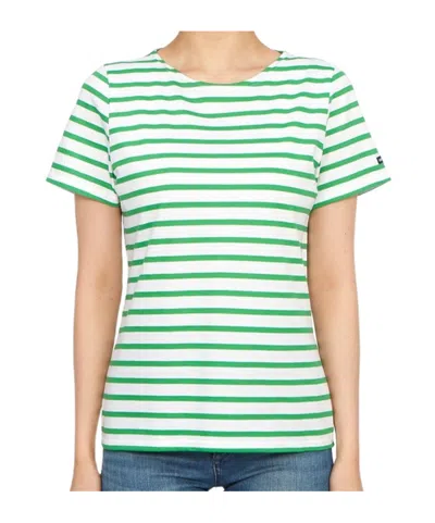 Saint James Striped T-shirt In White