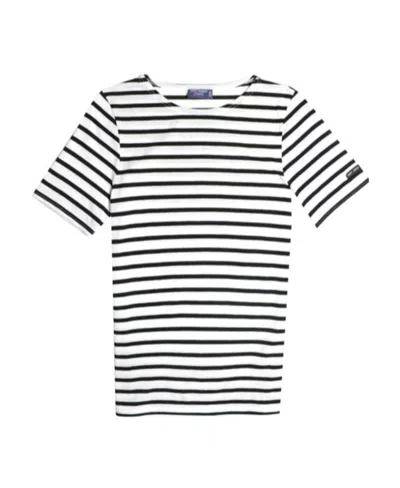 Saint James Striped T-shirt In White