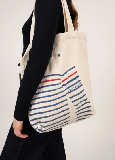 Saint James Striped Tote Bag