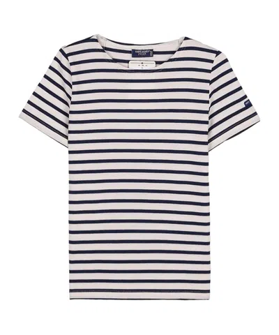 Saint James Striped T-shirt In Black