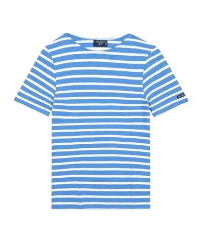Saint James Striped T-shirt In Blue