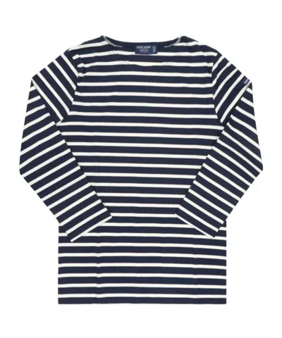 Saint James Striped T-shirt In Black