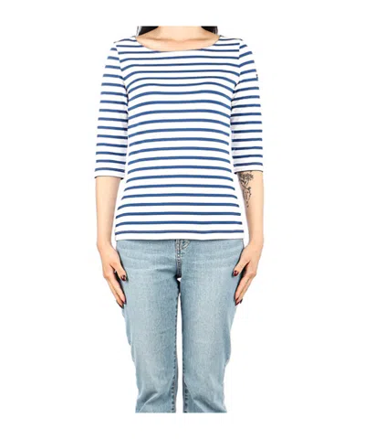 Saint James Striped T-shirt In Blue