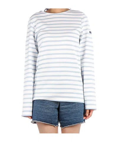 Saint James Striped T-shirt In White