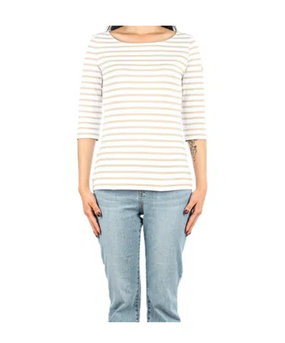 Saint James Striped T-shirt In White