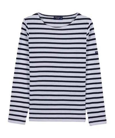 Saint James Striped T-shirt In White