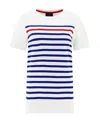 Saint James T-shirt A Righe Naval Ray In White