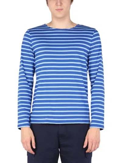 Saint James T-shirt With Striped Pattern In Blue