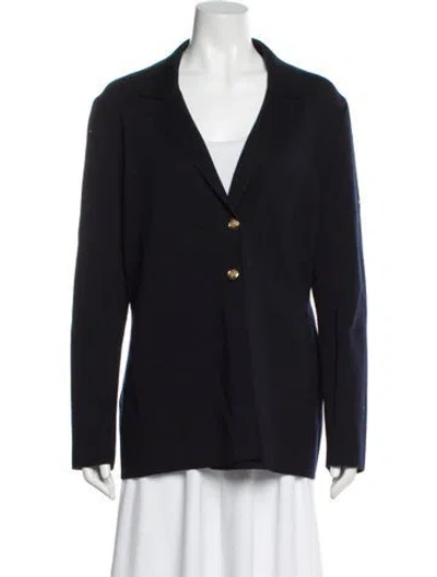 Pre-owned Saint James Virgin Wool Blazer In Blue