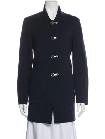 Pre-owned Saint James Virgin Wool Jacket In Blue
