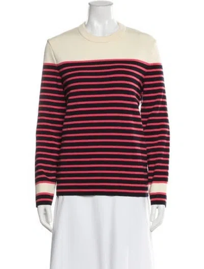Pre-owned Saint James Virgin Wool Striped Top In Multi
