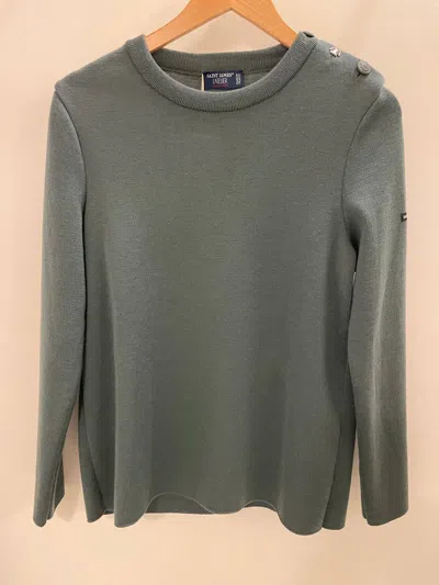 Saint James Women's Breton Sweater In Vegetal