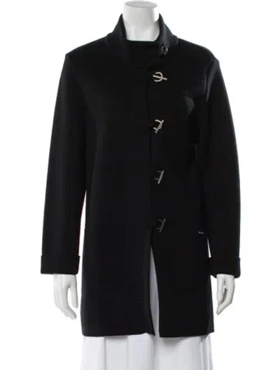 Pre-owned Saint James Wool Coat In Blue