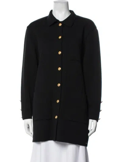 Pre-owned Saint James Wool Coat In Blue