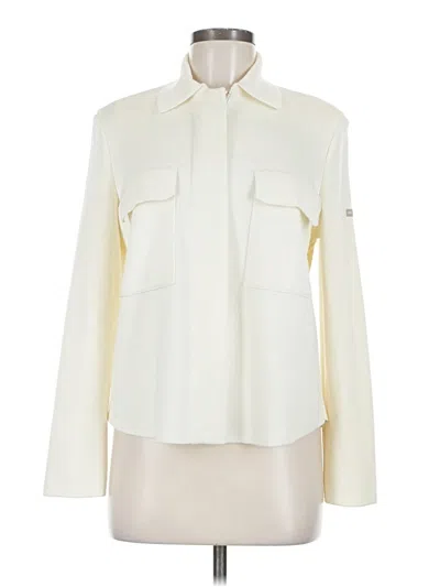 Pre-owned Saint James Wool Coat In Ivory