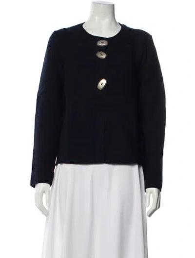 Pre-owned Saint James Wool Crew Neck Sweater In Black