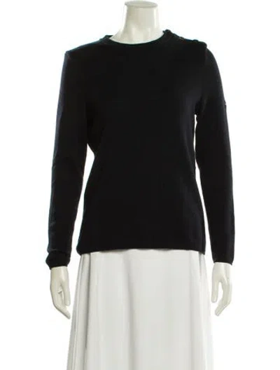 Pre-owned Saint James Wool Crew Neck Sweater In Blue