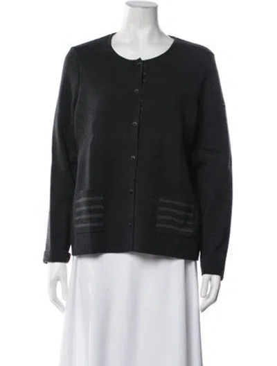 Pre-owned Saint James Wool Crew Neck Sweater In Blue