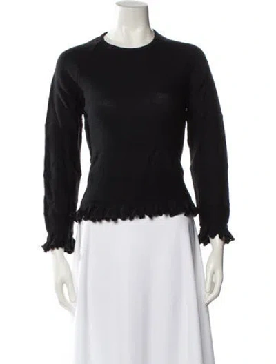 Pre-owned Saint James Wool Crew Neck Sweater W/ Tags In Black