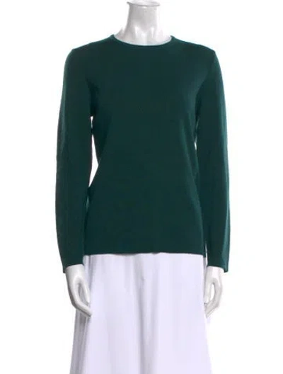 Pre-owned Saint James Wool Crew Neck Sweatshirt In Green