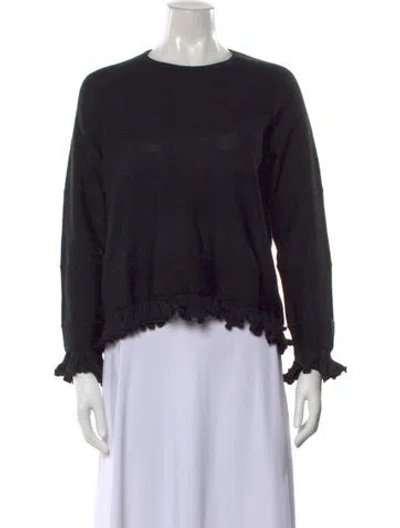 Pre-owned Saint James Wool Crew Neck Top In Black