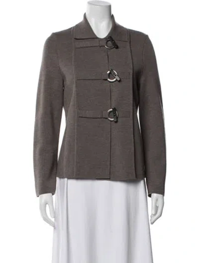 Pre-owned Saint James Wool Jacket In Brown