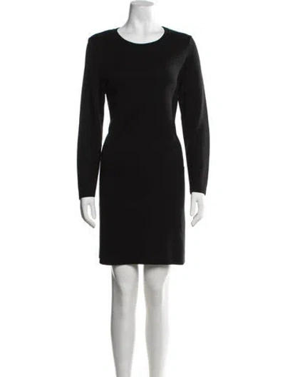Pre-owned Saint James Wool Knee-length Dress In Black