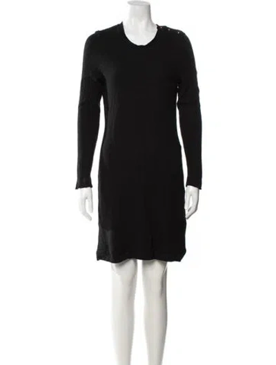 Pre-owned Saint James Wool Knee-length Dress In Black