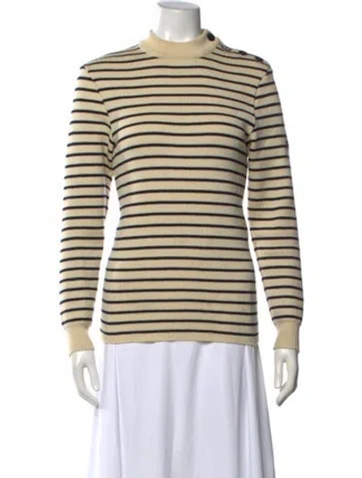 Pre-owned Saint James Wool Striped Sweater In Blue/neutrals