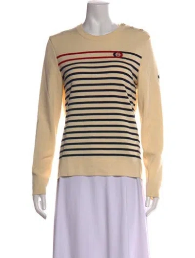 Pre-owned Saint James Wool Striped Sweater In Neutrals