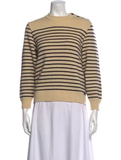 Pre-owned Saint James Wool Striped Sweater In Neutrals