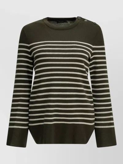 Saint James Wool Sweatshirt In Green
