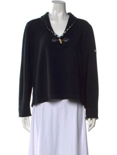 Pre-owned Saint James Wool V-neck Sweater In Blue