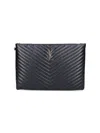 Saint Laurent - "cassandre" Document Holder In Black  