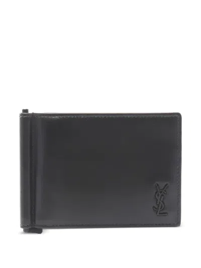 Pre-owned Saint Laurent 00s Logo-detail Wallet In Black