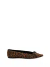Saint Laurent Leo Poppy Bow Flat Sole Ballerina