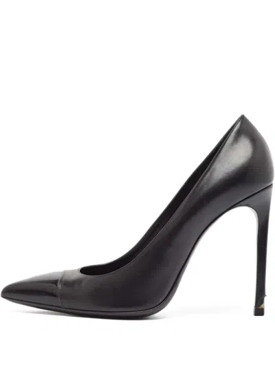 Pre-owned Saint Laurent 100mm Leather Pumps