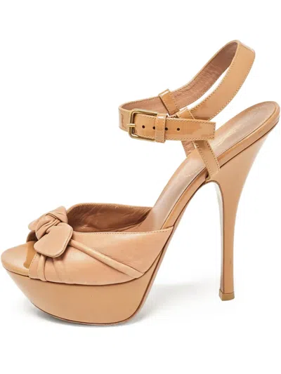 Pre-owned Saint Laurent 100mm Leather Sandals