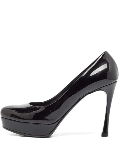 Pre-owned Saint Laurent 105mm Patent-finish Leather Pumps