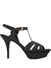 Saint Laurent 105mm Tribute Heeled Sandals In Multi