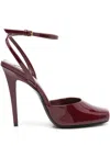 Saint Laurent 110mm La Scandale Pumps In Red