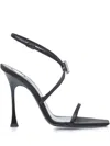 Saint Laurent Open-toed High-heeled Sandals In Black
