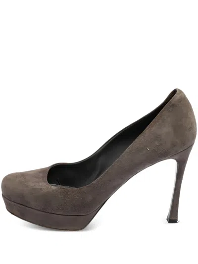 Pre-owned Saint Laurent 110mm Suede Pumps