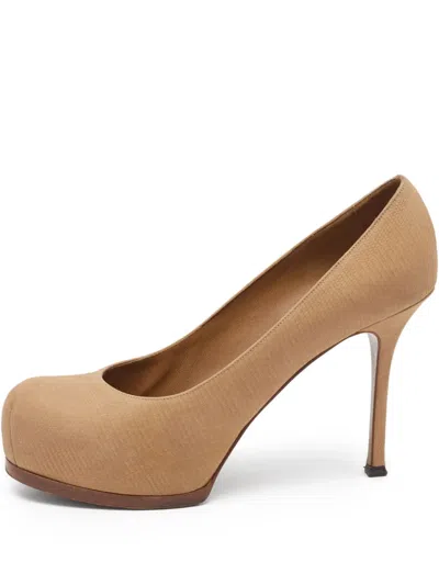 Pre-owned Saint Laurent 110mm Tribtoo Heeled Pumps