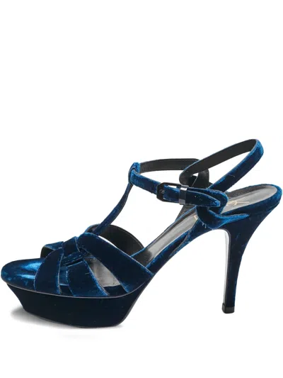 Pre-owned Saint Laurent 110mm Tribute Sandals