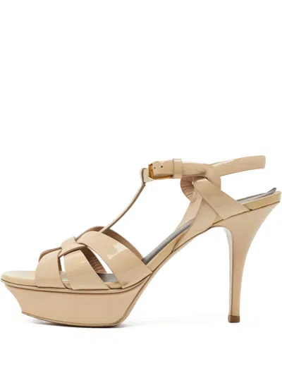 Pre-owned Saint Laurent 110mm Tribute Sandals
