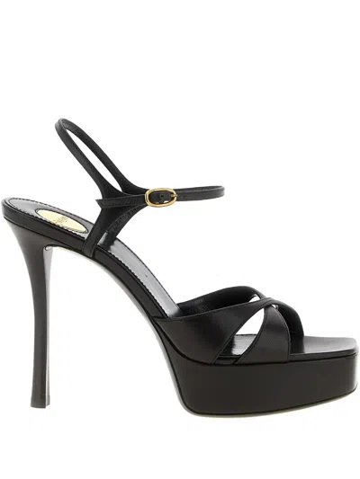 SAINT LAURENT 110MM TWIST-DETAIL SANDALS