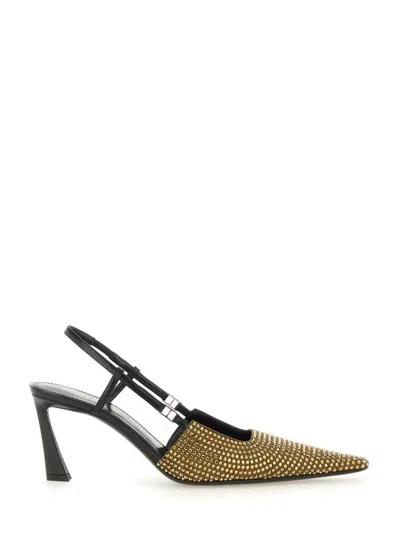 Saint Laurent 115mm Crystal-embellished Satin Pumps In Multi