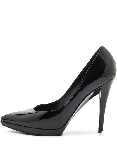 Pre-owned Saint Laurent 115mm Pointed-toe Heeled Pumps